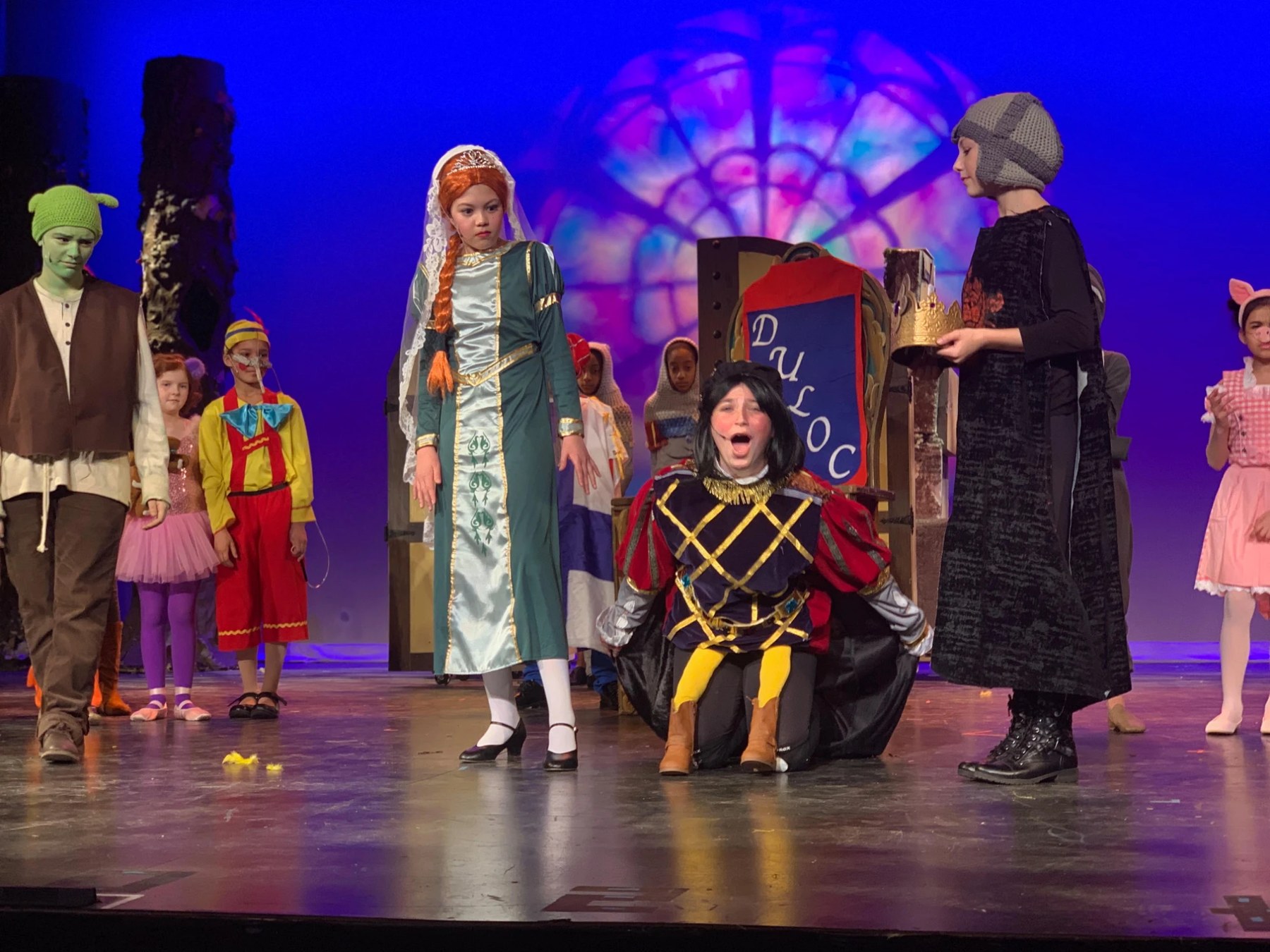 Gabriela performing in a junior off-Broadway production