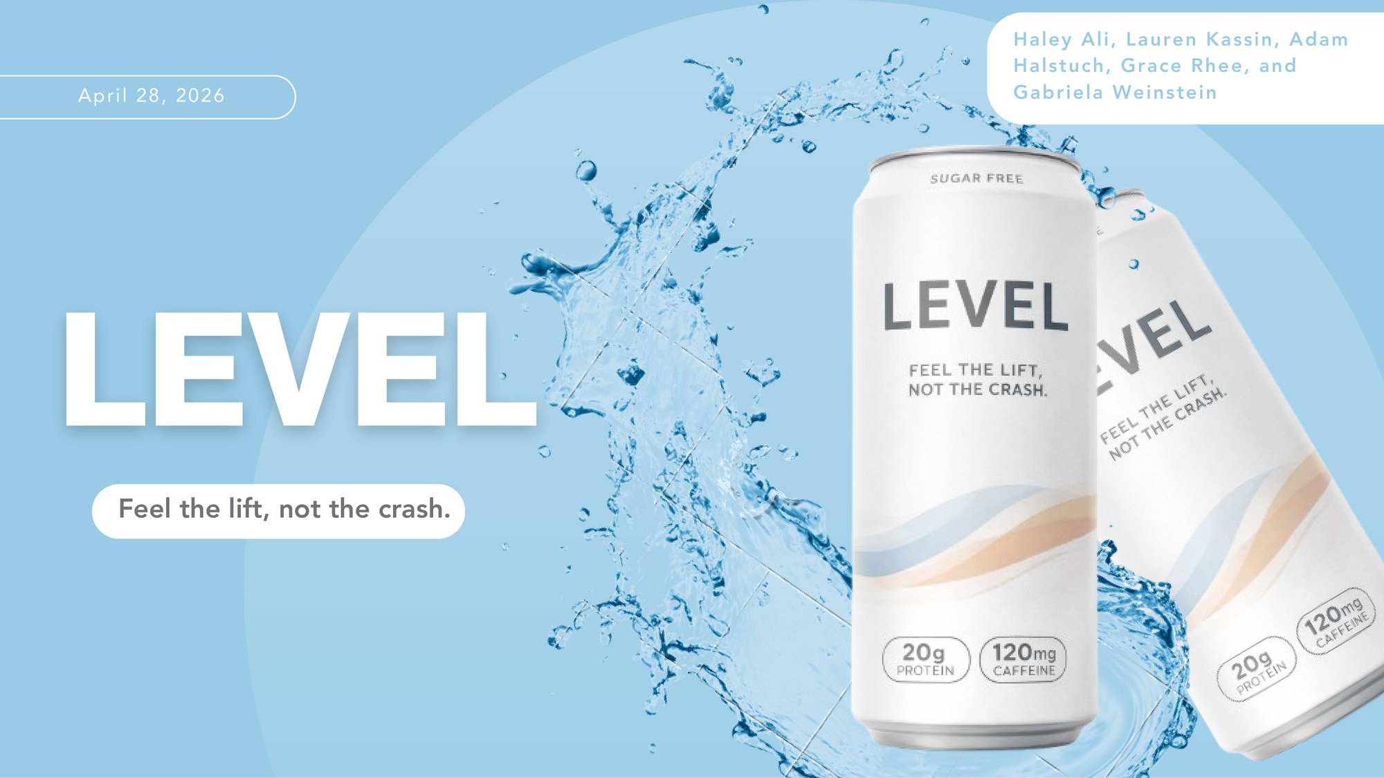 LEVEL energy drink brand concept