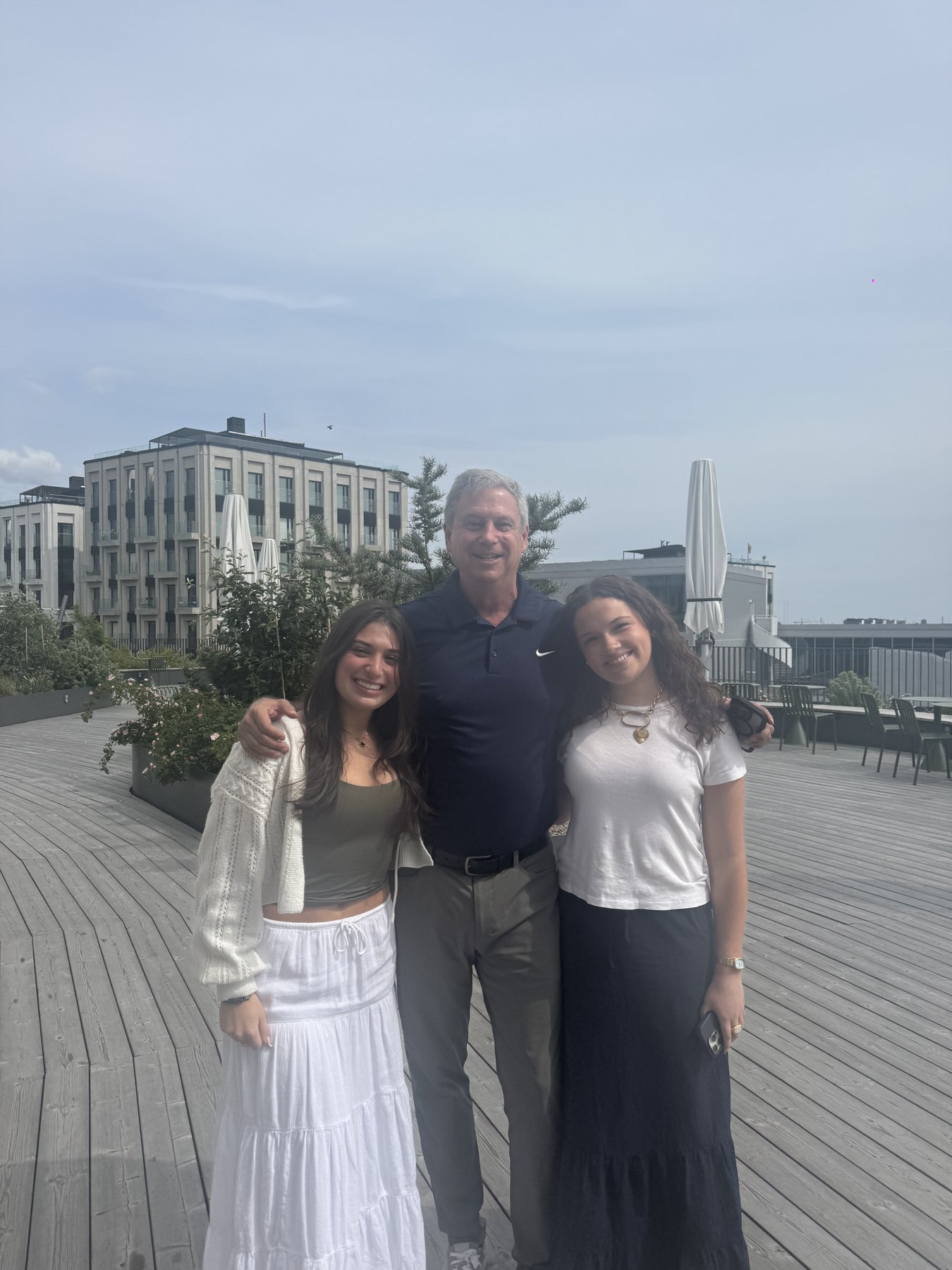 Gabriela with friends while studying abroad in Scandinavia